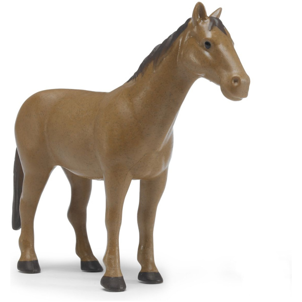 Hestur, brúnn, 1stk, 1:16