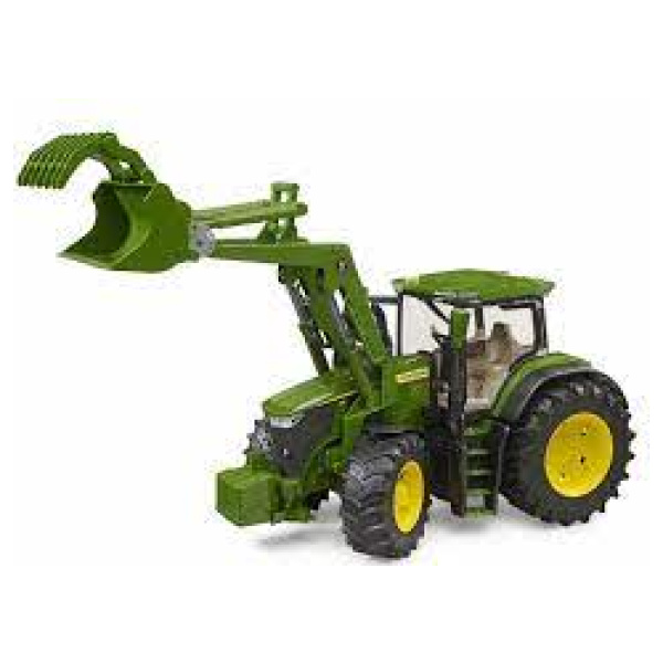 Dráttarvél, John Deere m/tækjum, 1:16