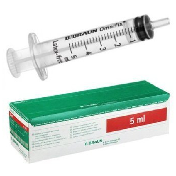 Sprauta, einnota, 5mL