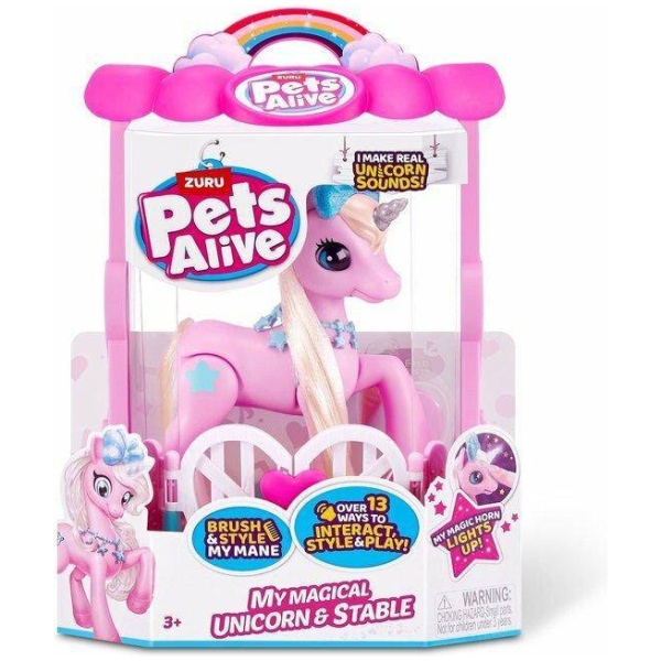 Pets Alive Einhyrningur með hljóðum, ble