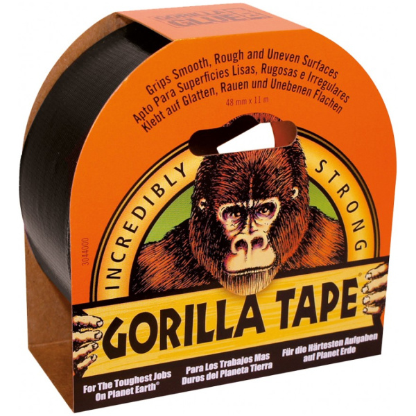 Límband, svart, extra sterk, 11m