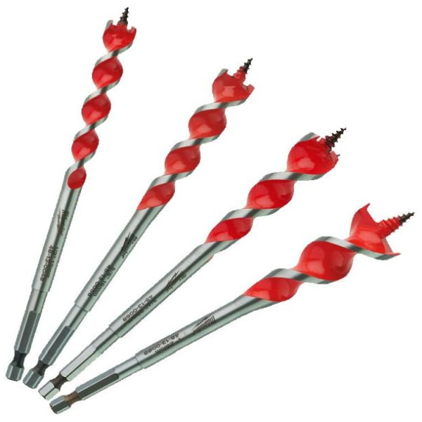 Snigilborasett, 4stk, 13-25mm