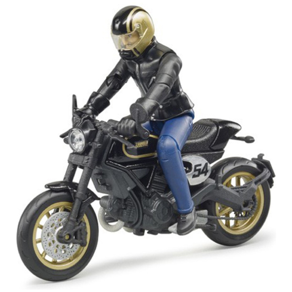 Mótorhjól, Scrambler Ducati,m/manni1:16