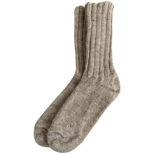 Sokkar, ullarsokkar, beige