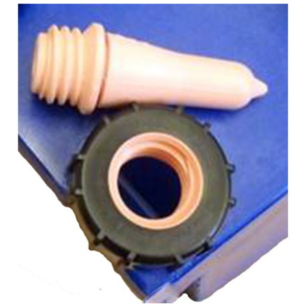 Tútta, kálfa, bleik, skrúfuð