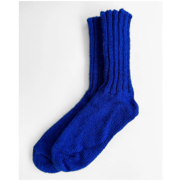 Sokkar, ullarsokkar, bláir