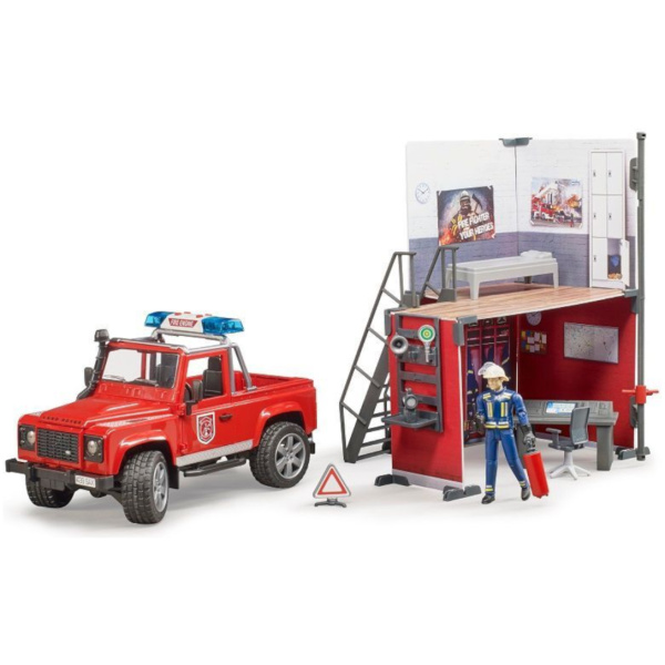 Slökkvistöð m/Land Rover