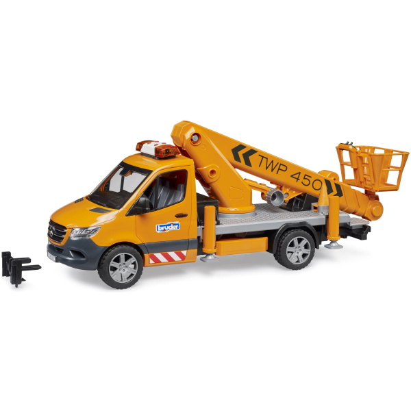 Vinnubíll, MB Sprinter m/körfu, 1:16