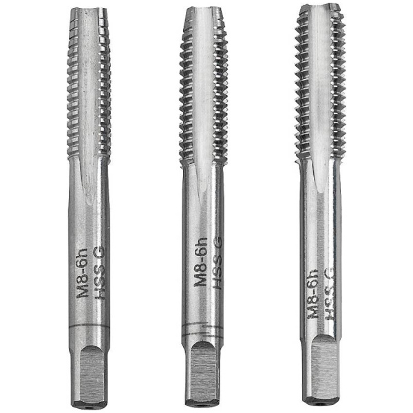 Snitttappar, hand, 3stk, M3