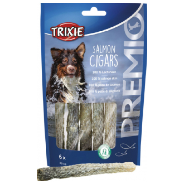 Hundanammi, Salmon cigars, 12,5cm, 6pcs