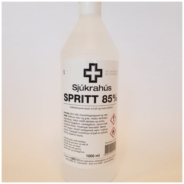 Sjúkrahússpritt, 85%, 1L, Dúx