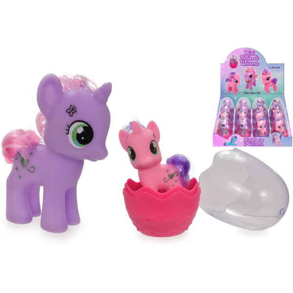 Mini-Pony hestur/einhyrningur