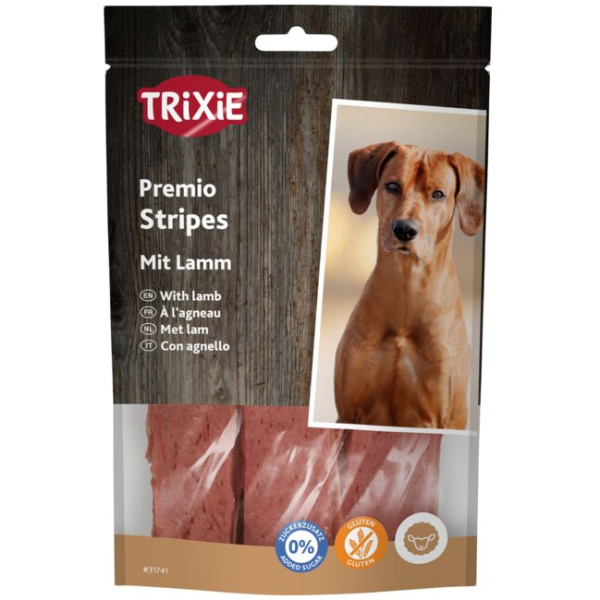 Hundanammi, Premio, Lamb stripes, 100g