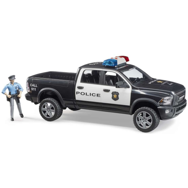 RAM 2500, lögreglubíll m/manni, 1:16