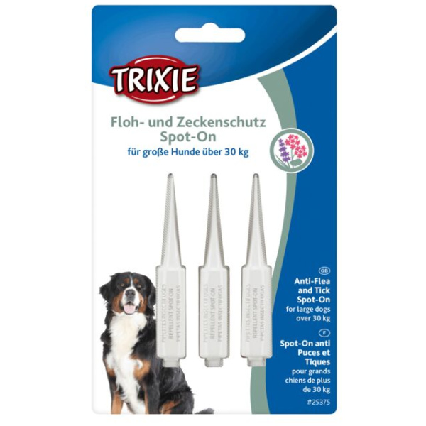 Spot on gegn fló og mítli, 30kg, 3x5ml